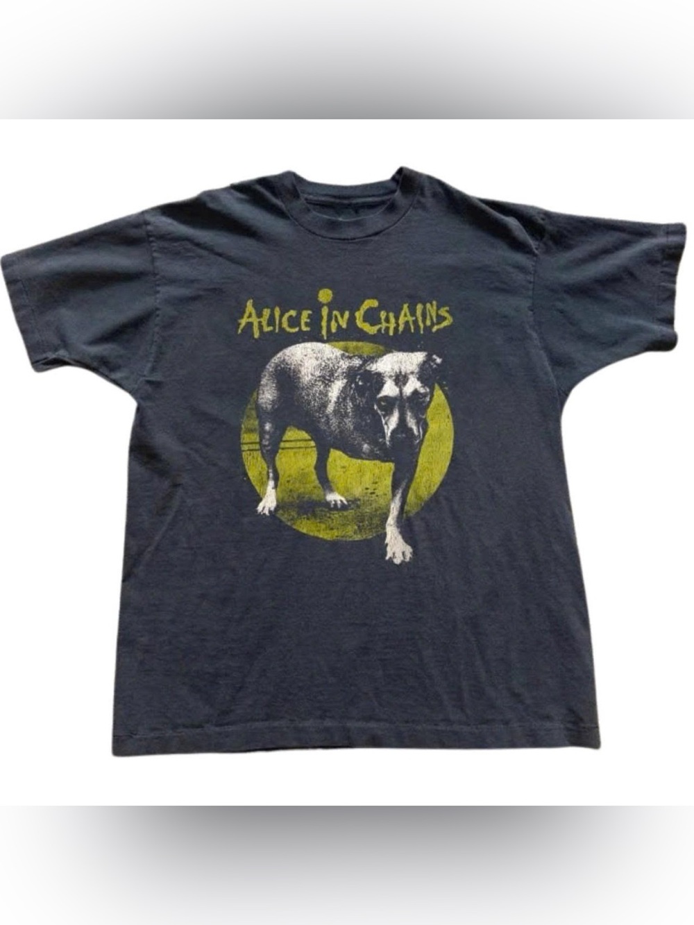 Gildan Black T-Shirt with Yellow Dog Graphic